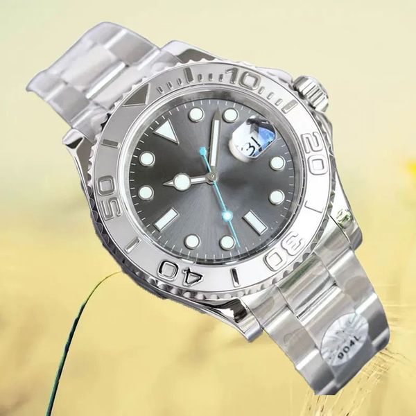

gold watch men's automatic mechanical watches 41mm women's bezel stainless steel women's waterproof luminous wristband gift c, Slivery;brown
