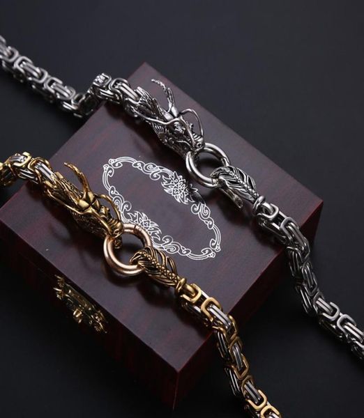 

stainless steel edc 101cm outdoor self defense protection dragon hand bracelet climbing camping hiking chain tactical metallic w3220491