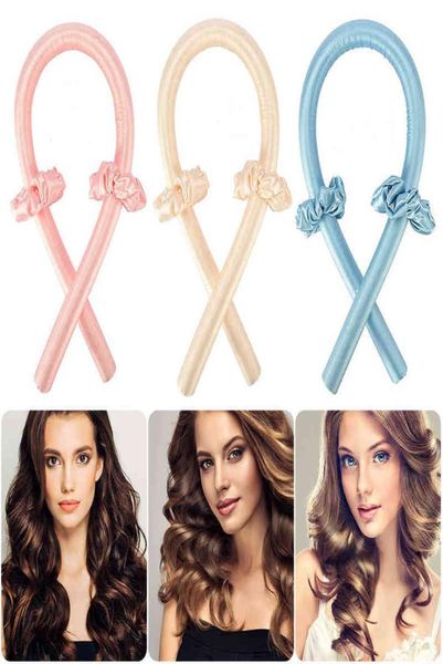 

hair curler heatless curlers for long to sleep in overnight no heat silk curls headband ribbon and flexi rods accessories 2203043955272