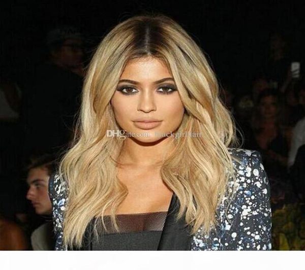 

ombre human hair lace front wigs pre plucked natural hairline baby hair ombre lace front wig9420990, Black;brown