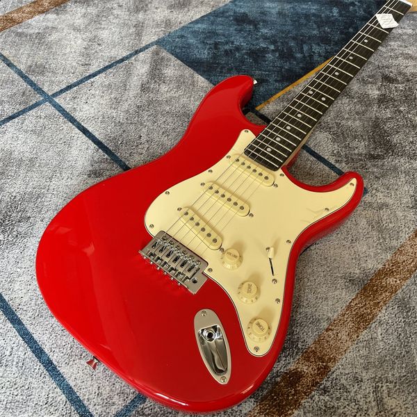 

in stock vicers custom red electric guitar rosewood fingerboard guitarra eletrica chirome hardware fast shipping guitare