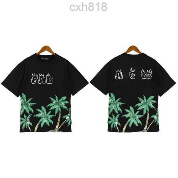 

mens designer pa t-shirt luxury t shirts print letter palms tees womens angles short sleeve casual crew neck clothing clothesxe8k, White;black