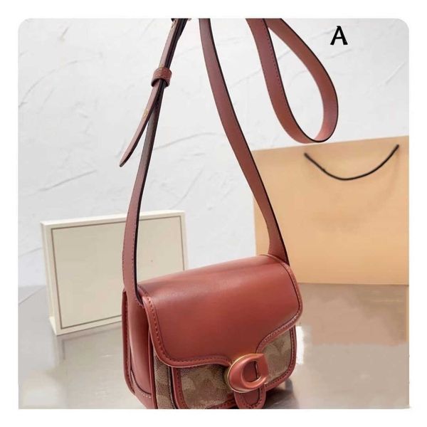 

high version saddles bag designer shoulder bag new leather spotted clamshell vintage wallet luxury adjustable strap crossbody bag