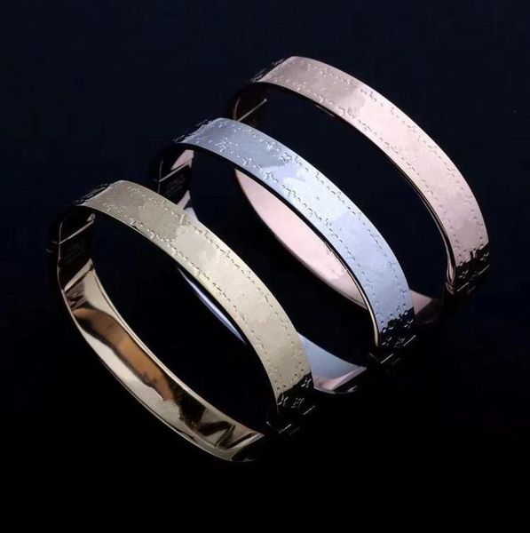 

fashion bracelet men designer bangle jewelry womens bracelets bangles titanium steel bracelet v jewelry silver rose gold bracelet1152425, Black