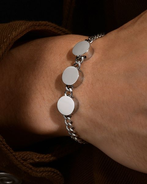 

men's stainless steel bracelets with multiple options of accessories available for both genders and adjustable sizes to create your own, Black