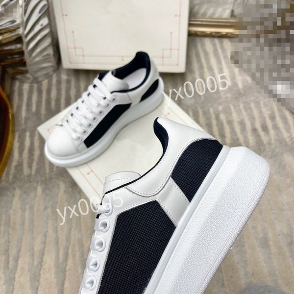 

brand mens quality classics flat sneaker casual shoes leather white letter overlays fashion platfnorm sneakers, Black