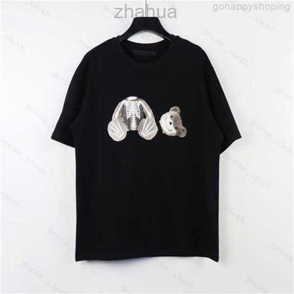 

summer pa men t shirt womens palm t-shirts mans stylist tee guillotine bear palms printed short sleeve truncated bears angles tees angel tj4, White;black
