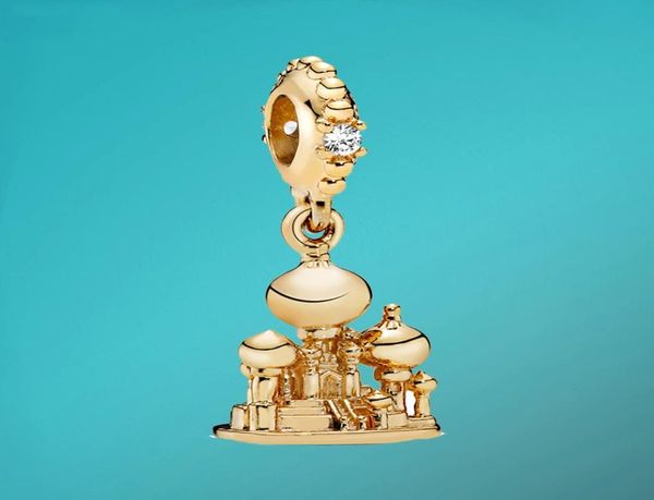 

925 sterling silver beads aladdin agrabah castle dangle charms fit original bracelets women jewelry making gift6915017, Black