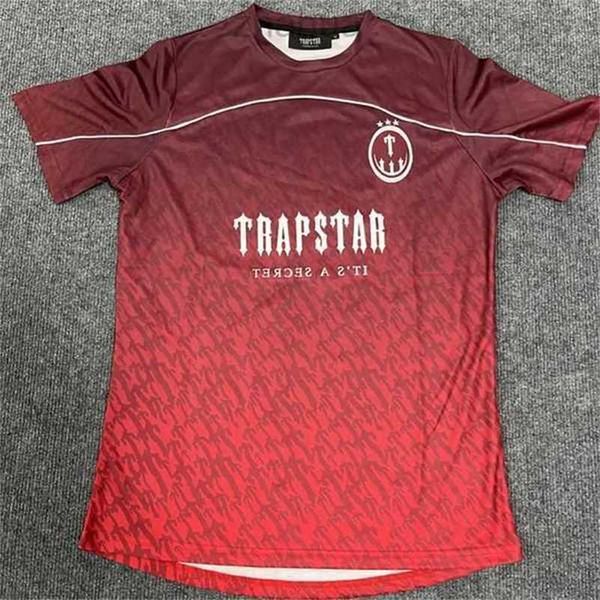 

men's t-shirts trapstar mesh football jersey blue black red men sportswear t-shirtk5by, White;black