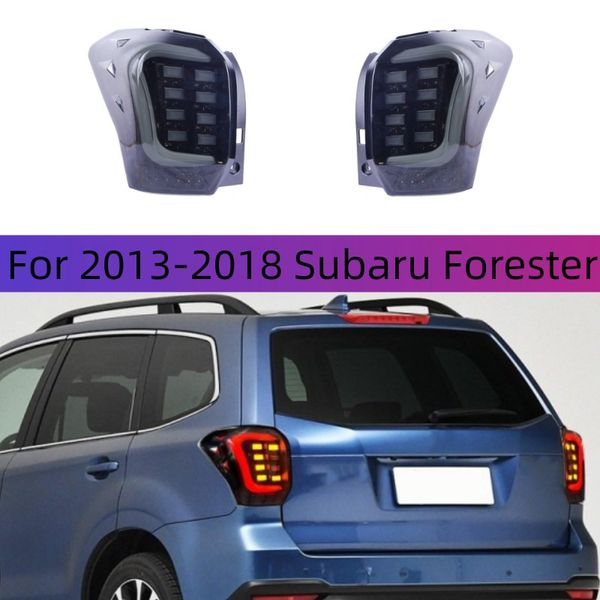 

car styling for 20 13-20 18 subaru forester taillight assembly led running light dynamic turn signal brake lamp automotive accessories