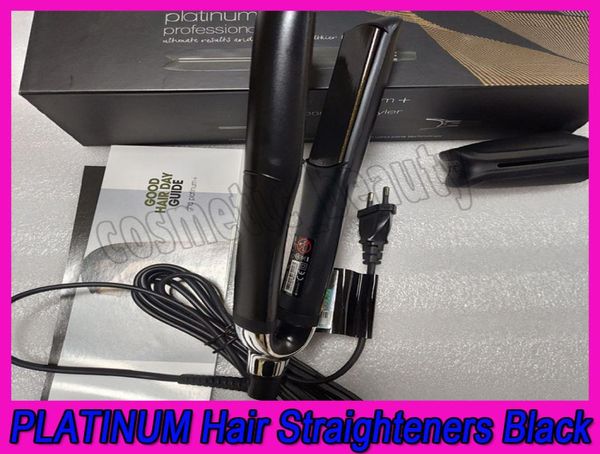 

platinum hair straighteners professional styler flat hair iron straightener hair styling tool black color good quality4630956
