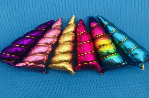 

rainbow handmade unicorn horns whole unicorn horn metallic felt po props diy party birthday baby shower supply7959034, Slivery;white