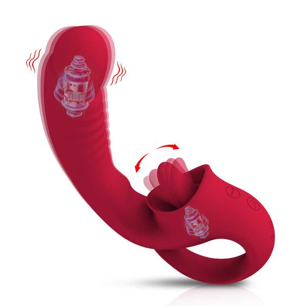 

g spot clitoral tongue licking vibrator vaginal dildos female masturbator quick orgasm clit stimulator toys for women