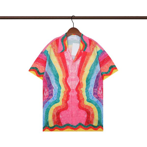 

summer mens shirts flower fashion designer men casual short sleeve hawaiian beach single breasted shirt button lapel cardigan cotton blouse, White;black