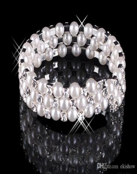 

wedding party gifts in stock faux pearl bracelet bridal jewelry wedding accessories lady prom evening party jewery bridal bracelet2381062