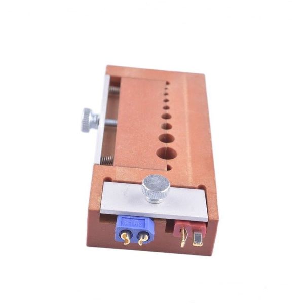 

rc tool phenolic soldering jig solder helper for multiple size xt60 deans mpx round bullet connectors