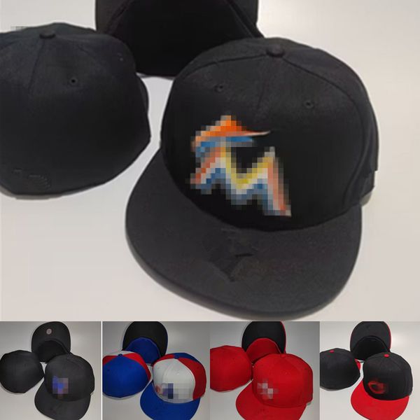 

2023 men's baseball fitted hats classic black color sport utdoor sports ebaseball hats flat peak for men women full closedr size 7-8, Blue;gray