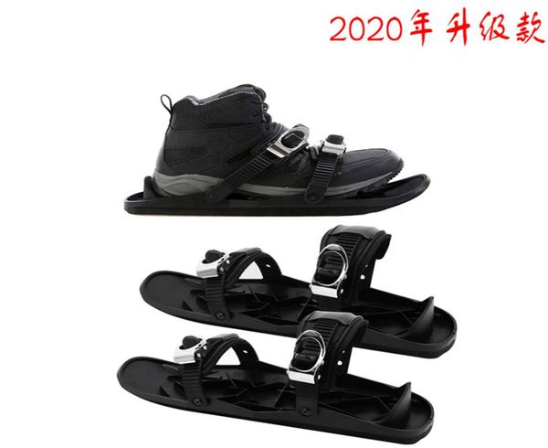 

the new mini ski sandals skiing outdoor sports wear sandals wearable mini sled black shoes4028357