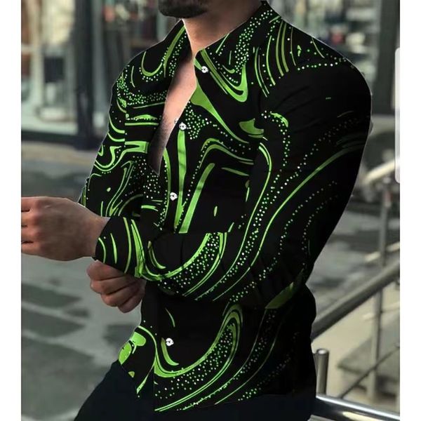

luxury social men shirt slim fit long sleeve dress shirts lapel buttons homme casual male club prom, White;black