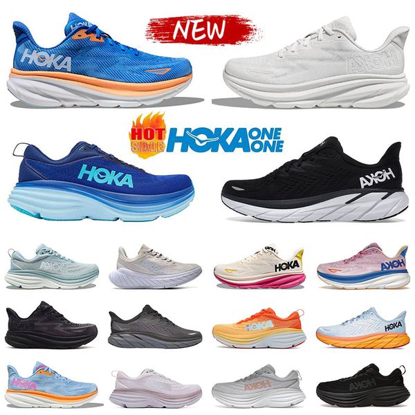 

hoka hokas one bondi clifton 8 9 shoes for men women mens womens shoe coastal sky cyclamen sweet lilac triple black white blanc de blanc tra