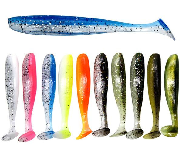 

10pcsbag 7cm 2g shiner soft lures shad wobbler silicone bait sea worm swimbait streamer silicone artificial double color lure spi8008388