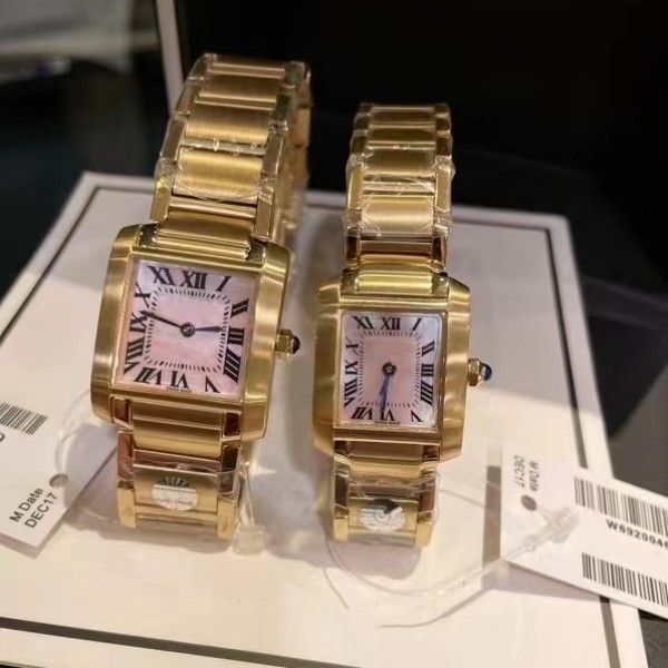 

new fashion japan quartz movement woman's stainless steel watch luxury lady watches fashion pink face wristwatches ca03, Slivery;brown
