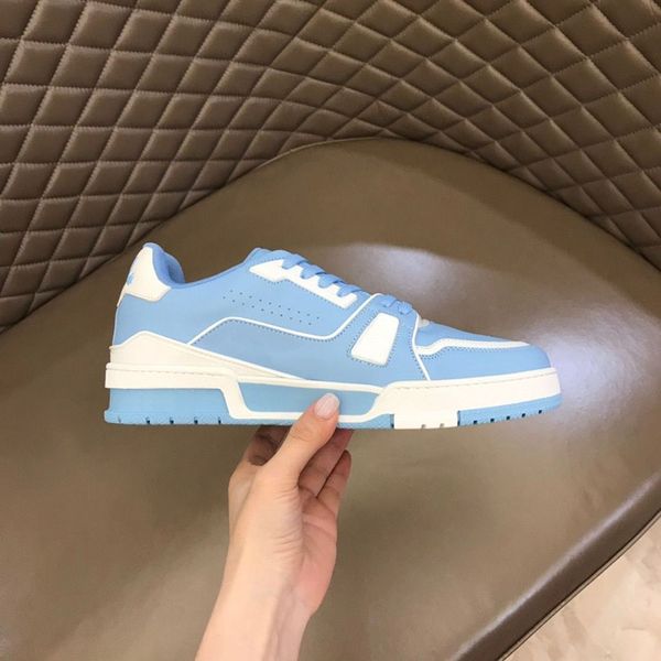 

2023ss qulity sports brand flat designer leather men's shoes luxury white casual lace up outdoor sneakers classic color very comfortabl, Red;white