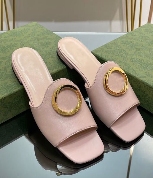 

summer brand women round interlocking sandals shoes slip on lady flip flops slip-on beach slide flats breath girl sandalias walking eu35-43, Black