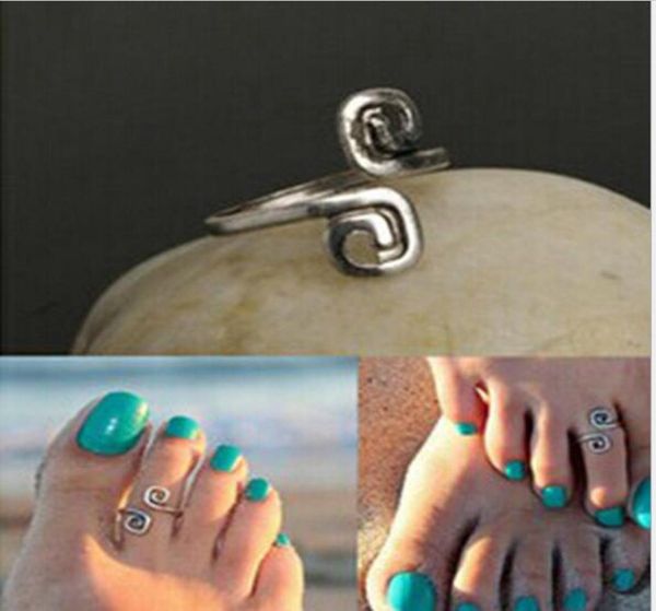 

beach fashion show retro style luck 8 words toe ring foot ring whole 7204211, Silver