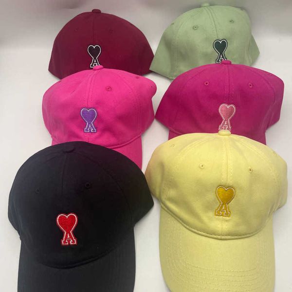 

south korea love letter embroidered cap for men and women solid cotton sunshade sunscreen couple cap, Blue;gray