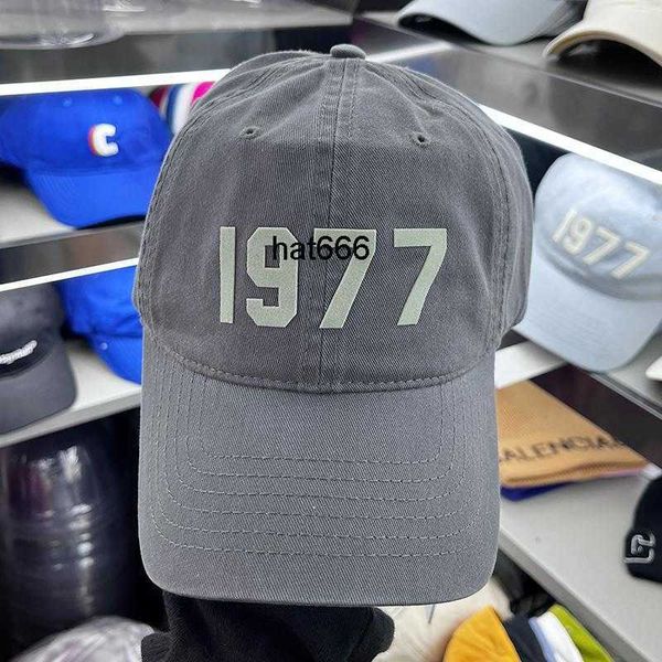 

mens womens fashion god grey hat fog number 1977 baseball hat, Blue;gray