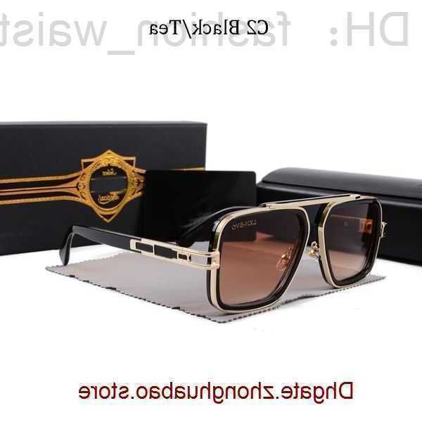 

sunglasses men vintage pilot square women's sun glasses fashion designer shades luxury golden frame uv400 gradient lxn-evo dita 2023 py, White;black