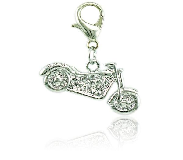

jinglang motorcycle charms with lobster clasp dangle silver plated alloy sports pendants diy charms for jewelry making accessories7229120, Bronze;silver