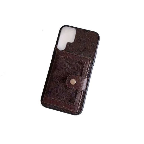 

designer cell phone cases card holders pockets wallets for samsung s23 s22 s21 s20 s10 plus note 20 ultra luxury full-body mobile back cover