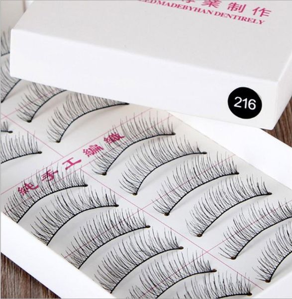 

10pairsbox handmade soft natural training lashes false eyelashes extension for beginners teaching lashes makeup tool4218207