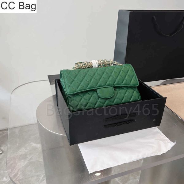 

cc bag 9a french classic double flap bag womens caviar diamond quilted gold hardware chain button designer crossbody shoulder luxury ladies, White