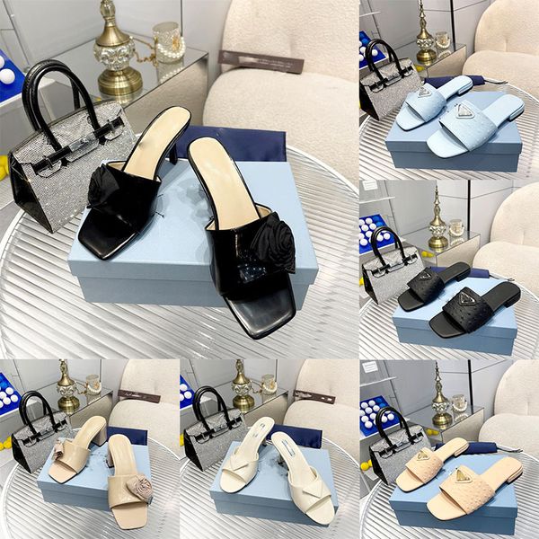 

fashion leisure luxury slippers leather lining dinner wedding beach sandals flip-flops new designer rhinestone flat slippers beach shoes., Black
