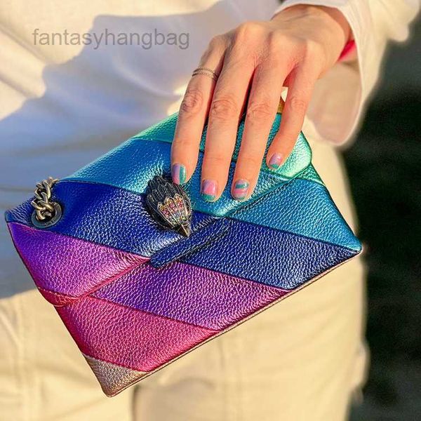 

kurt geiger genuine leather rainbow clutch bag luxury london designer women man shoulder bag handbag toiletry tote jodie crossbody mini poch