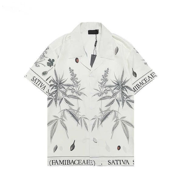 

quality printed high men's collar buttoned shirts formal casual beach luxury shirt for men aaa, White;black