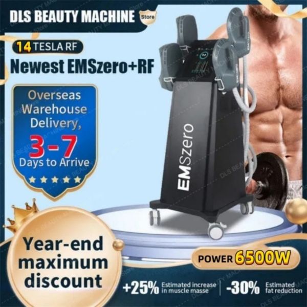 

2023 dls-emslim neo beauty items emszero 14 tesla 6500w fat burning muscle sculpting machine