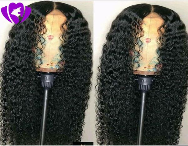 

celebrity style 180 density kinky curly synthetic lace front wig heat resistant fiber long loose curly wigs for black women2307810