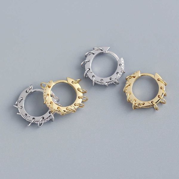 

design sense french light diamond earrings ring earrings earrings female, Golden