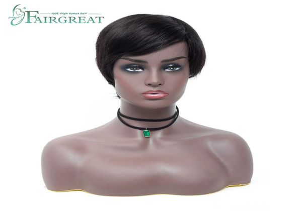 

peruvian 150 density short lace front human hair wigs for women brazilian straight bob wigs lace frontal wig virgin hair natural 6387493, Black;brown