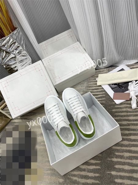 

new designer brand men quality classics flat sneaker casual shoes leather white letter overlays fashion platfnorm sneakers, Black