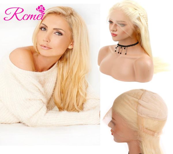 

rcmei hair brazilian human hair full lace wigs 1024 inch blonde 613 color straight hair full lace wigs with natural headline2288909, Black