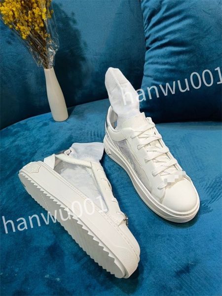 

luxurys fashion quality womens genuine leather platform shoes womens outdoor mens designer casual trainers sneakers, Black