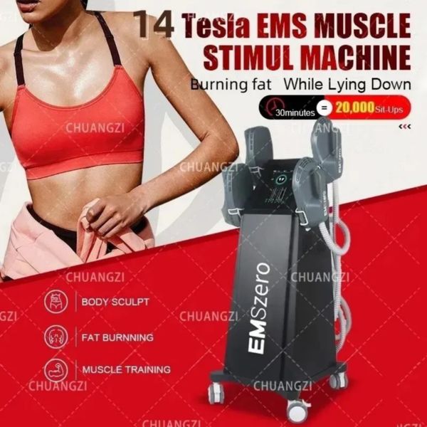 

beauty items dls-emslim reduce fat muscle stimulator body slimming machine emszero 14 tesla 6500w body sculpting machine
