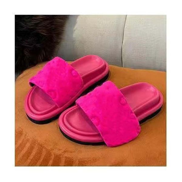 

platform designer pool pillow slides slippers for mens women comfort sunset flat mules easy-to-wear style scuff front strap luxury casual lo, Black