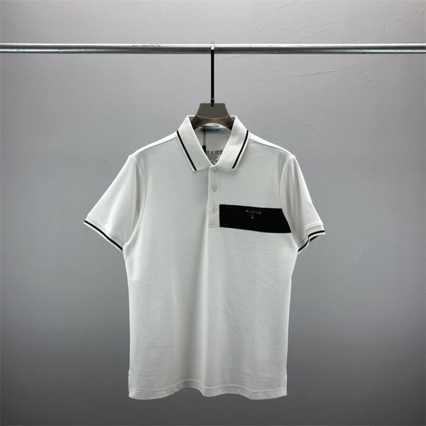 

2 new fashion london england polos shirts mens designers polo shirts high street embroidery printing t shirt men summer cotton casual t-shir, White;black