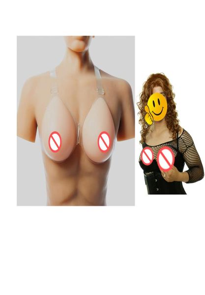 

easy wearing d cup comfortable silicone breast form bust pads fake breast crossdress artificial bust with bra strap8810442